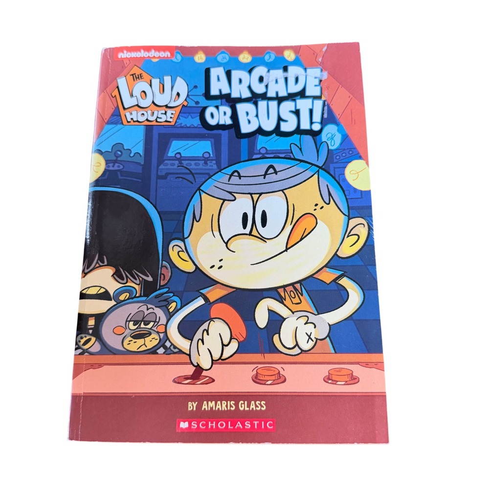The Loud House Arcade or Bust! Paperback Book Amaris Glass Scholastic Nick